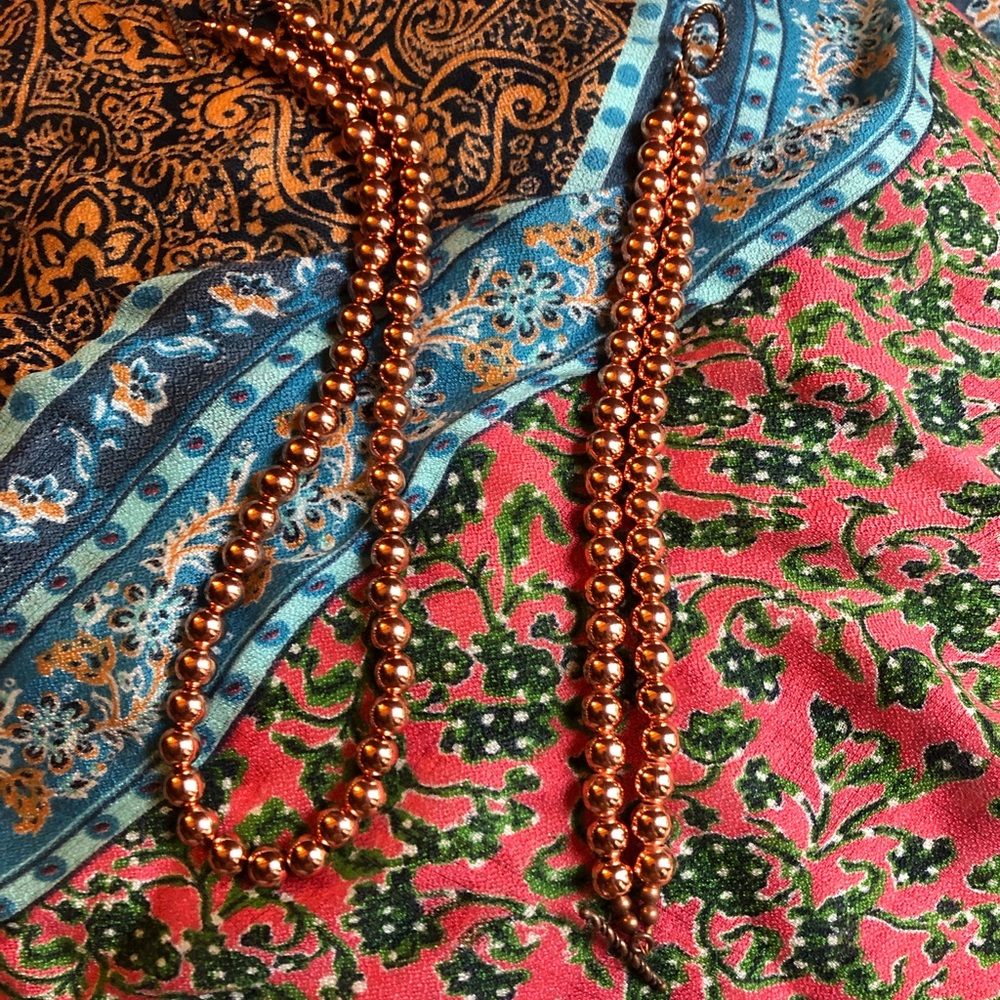 **SOLD** Copper necklace & matching bracelet. Never worn!